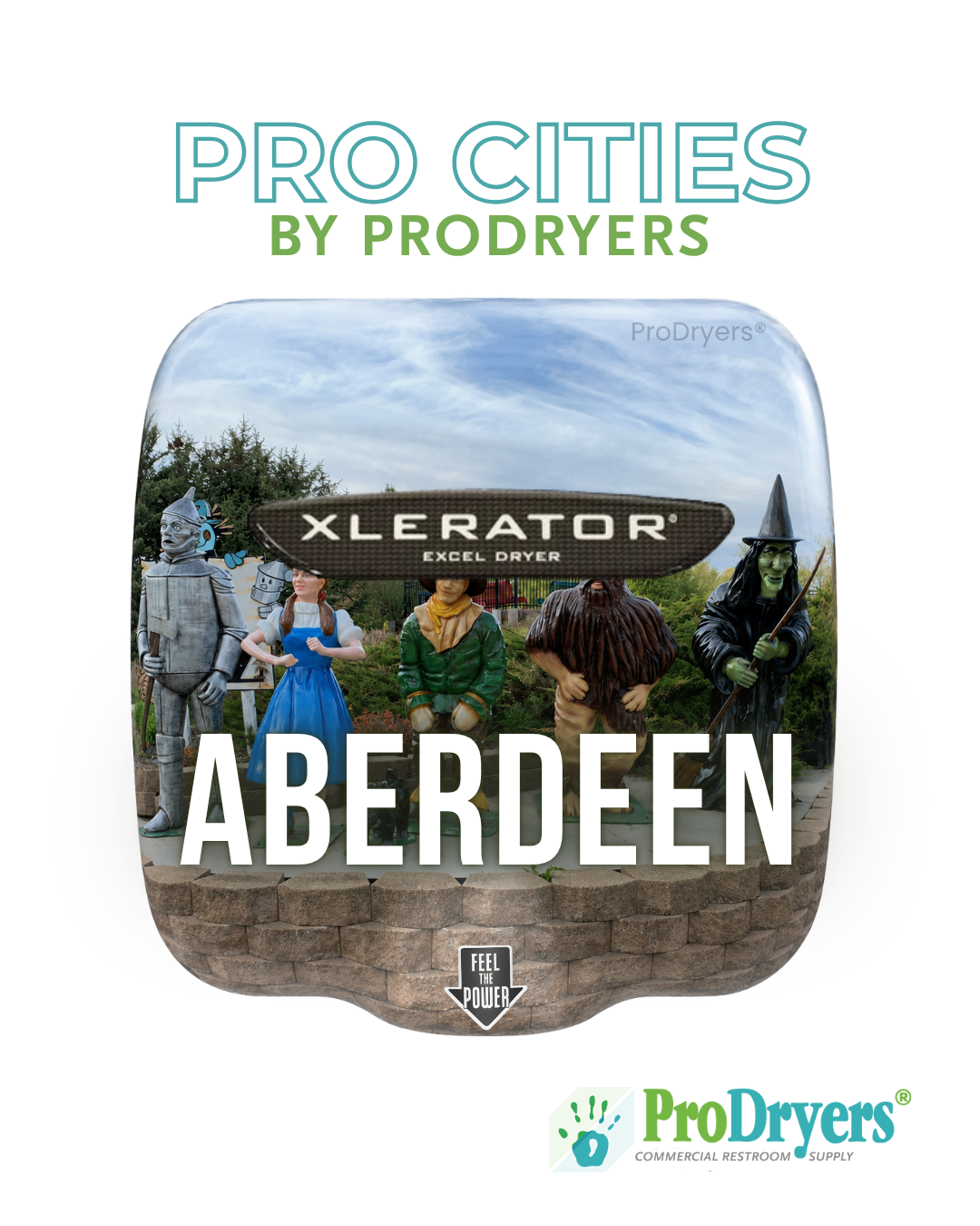 Aberdeen South Dakota Custom XLERATOR Hand Dryer Design Example