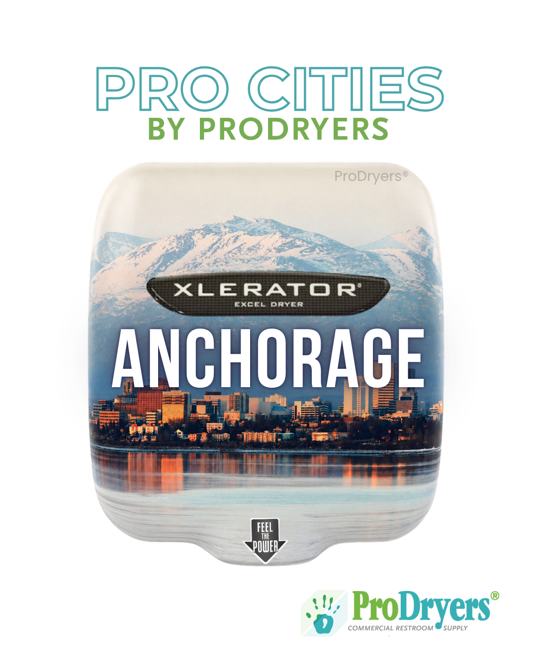 Anchorage Alaska Custom XLERATOR Hand Dryer Example Anchorage Alaska Custom XLERATOR Hand Dryer Example