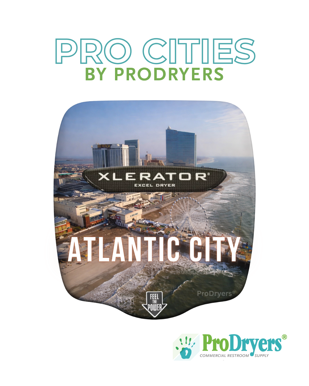 Atlantic City New Jersey Custom XLERATOR Hand Dryer Design Example Atlantic City New Jersey Custom XLERATOR Hand Dryer Design Example