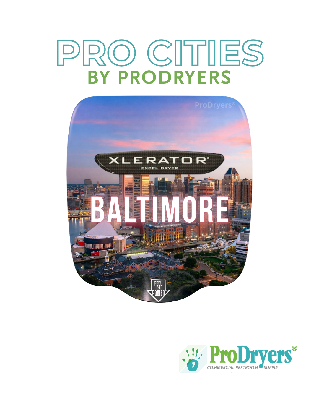 Baltimore Maryland XLERATOR Hand Dryer Custom Design Example