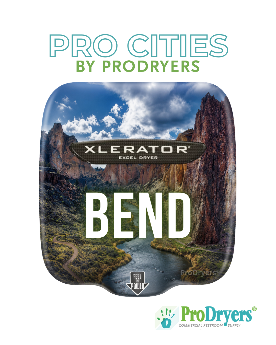Bend Oregon Custom XLERATOR Hand Dryer Design Example