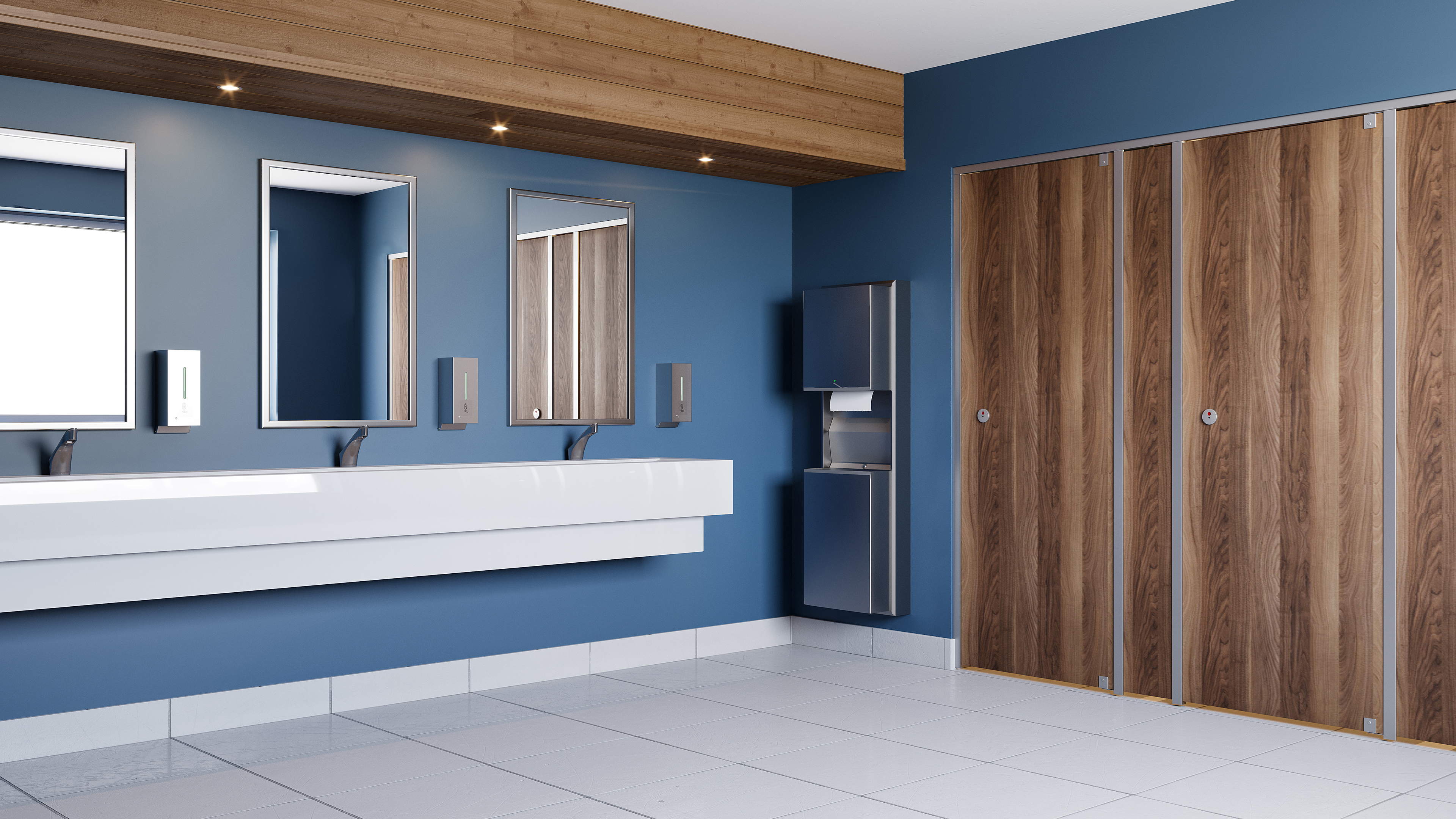 Paper Towel Dispensers Offer a Familiar Feel of Comfort in the Commercial Restroom a Bobrick paper towel dispenser installed in a restroom