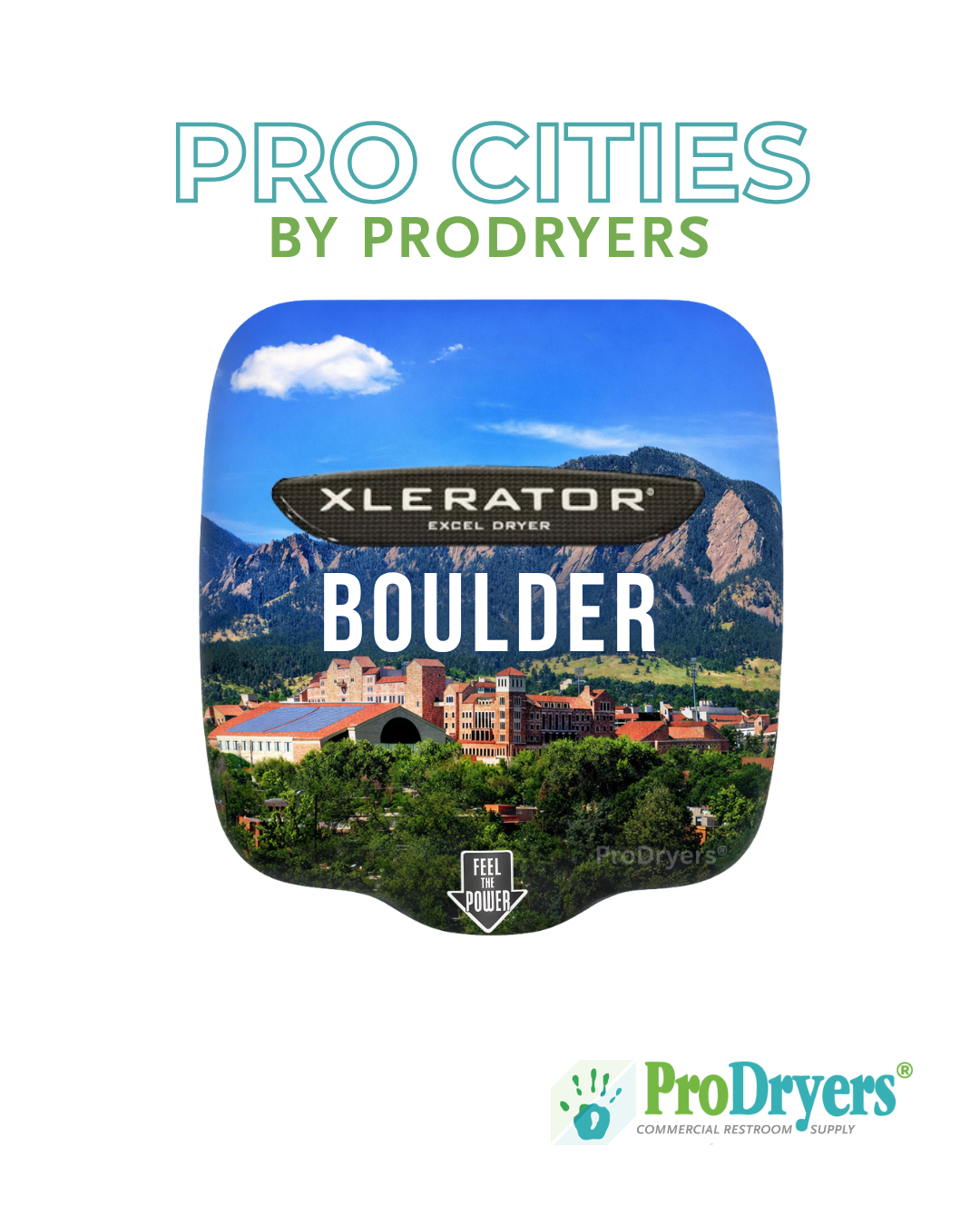 Boulder Colorado XLERATOR Custom Hand Dryer Designs