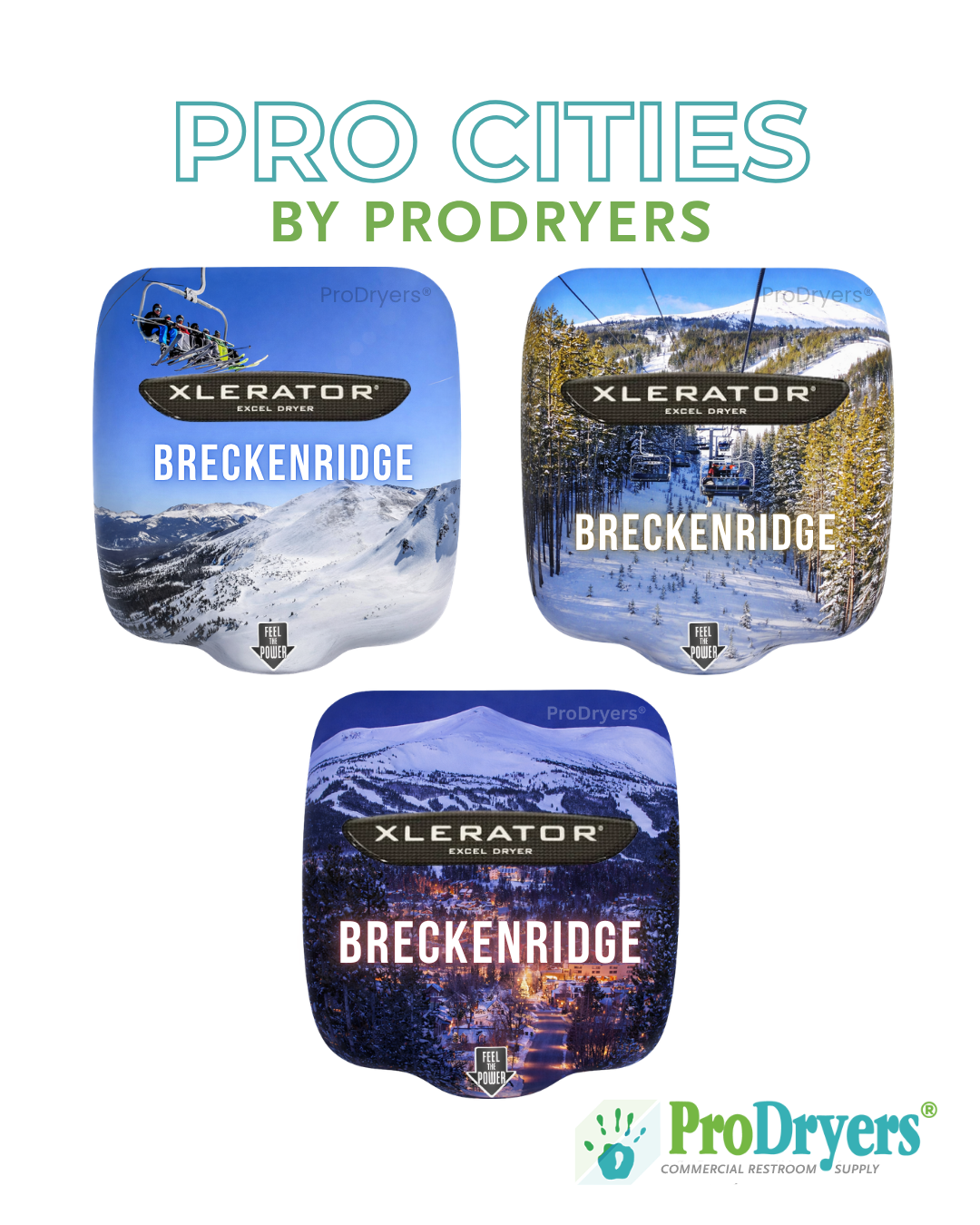 Breckenridge Colorado XLERATOR Custom Hand Dryer Designs
