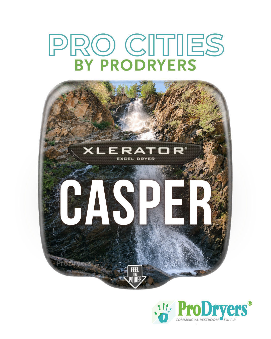 Casper Wyoming Custom XLERATOR Hand Dryer Design Example Casper Wyoming Custom XLERATOR Hand Dryer Design Example