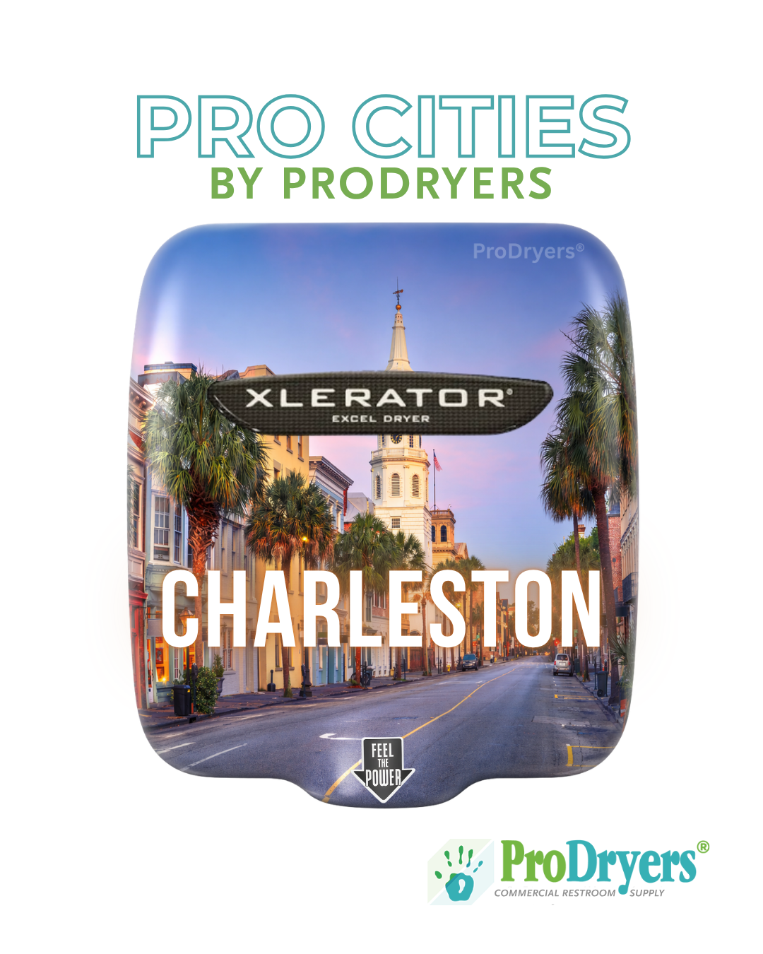 Charleston SC XLERATOR Hand Dryer Custom City Design