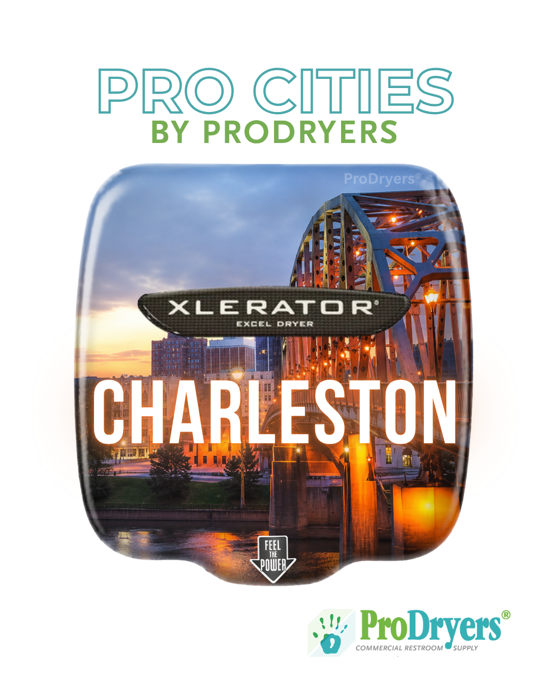 Charleston West Virginia Custom XLERATOR Hand Dryer Design Example