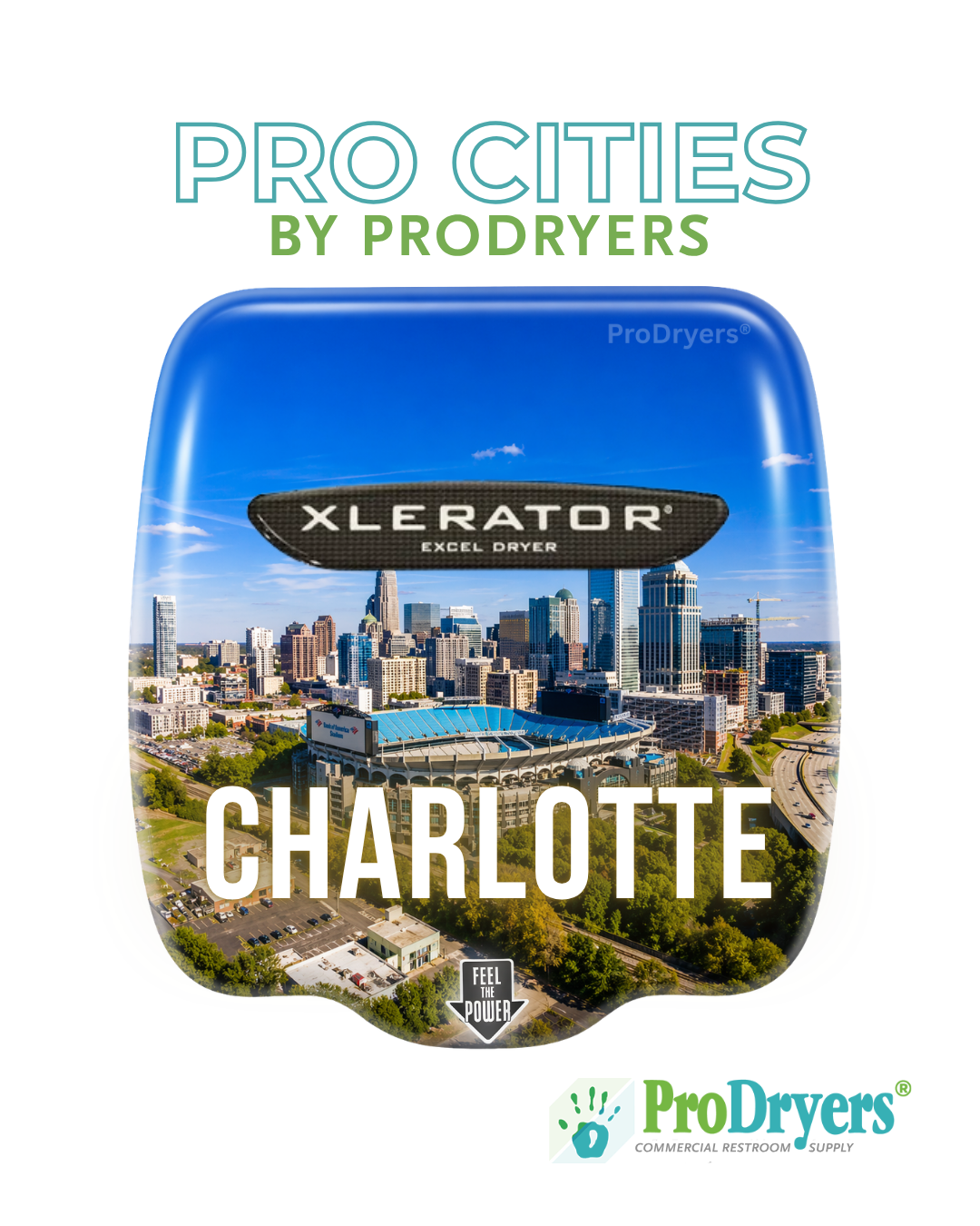 Charlotte NC XLERATOR Hand Dryer City Design Example
