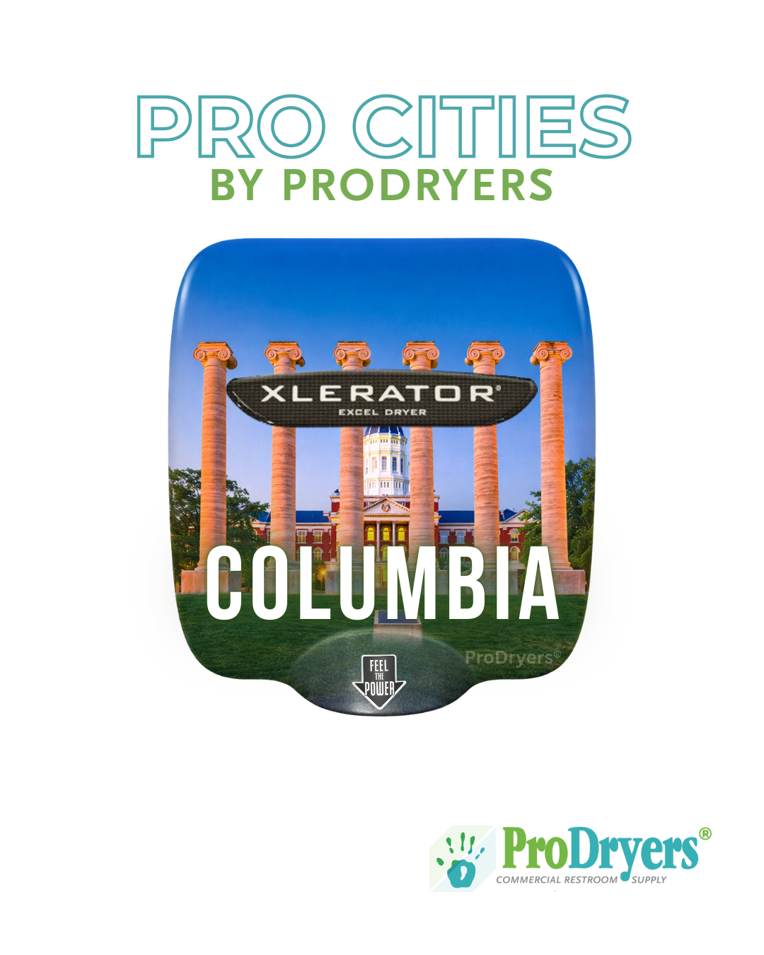 Example of a Columbia Missouri Hand Dryer Design for the XLERATOR