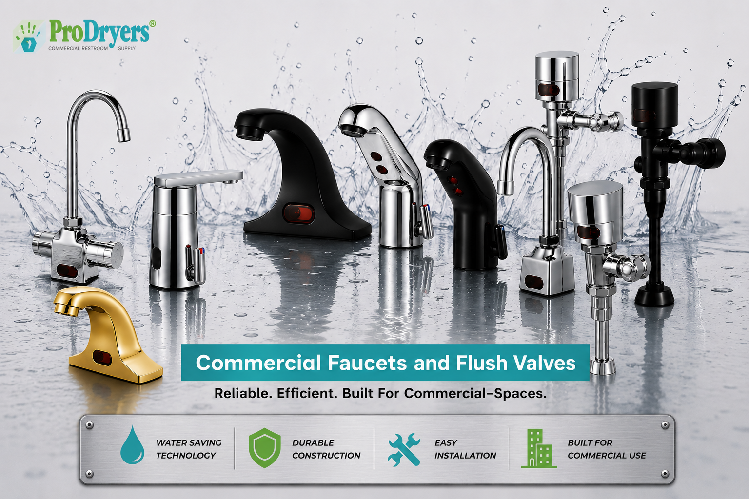 Commercial Faucets and Flush Valves Commercial Faucets and Flush Valves