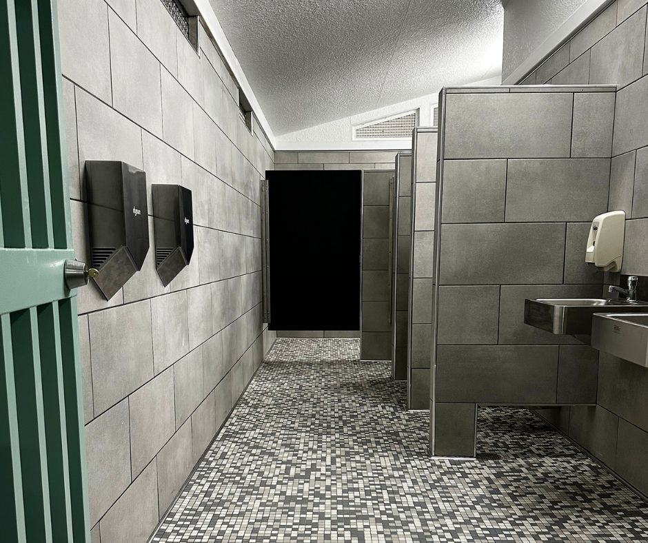 A Restroom Designed Right with Hand Dryers A Restroom Designed Right with Hand Dryers