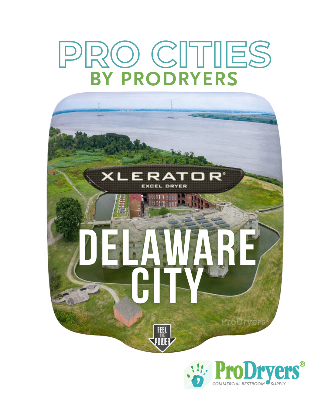 Delaware City Delaware Custom XLERATOR Hand Dryer City Design Example