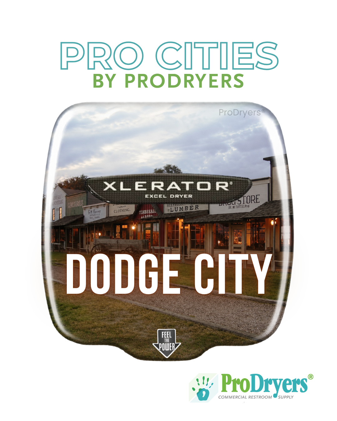 Dodge City Kansas Custom XLERATOR Hand Dryer Design Example