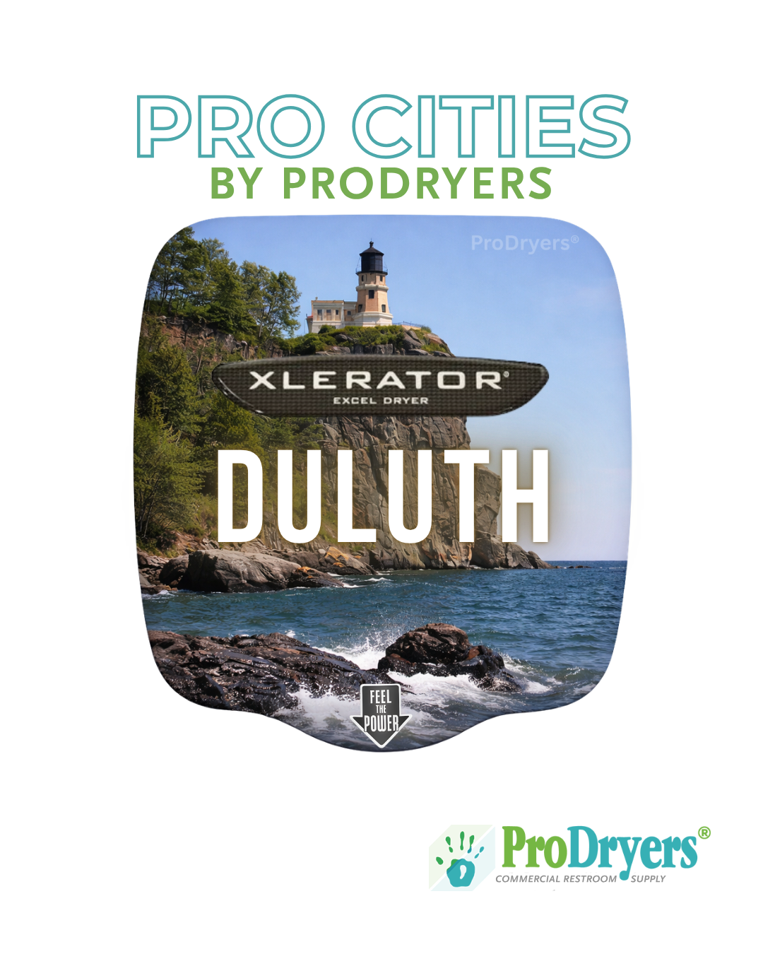 Duluth Minnesota Custom XLERATOR Hand Dryer Design Example