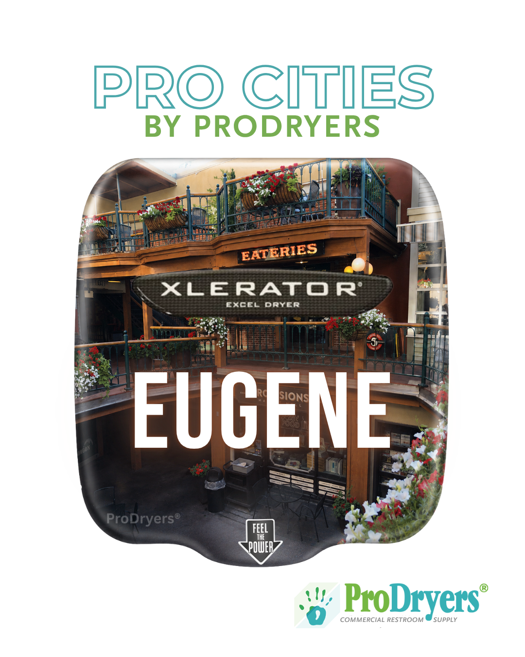 Eugene Oregon Custom XLERATOR Hand Dryer Design Example