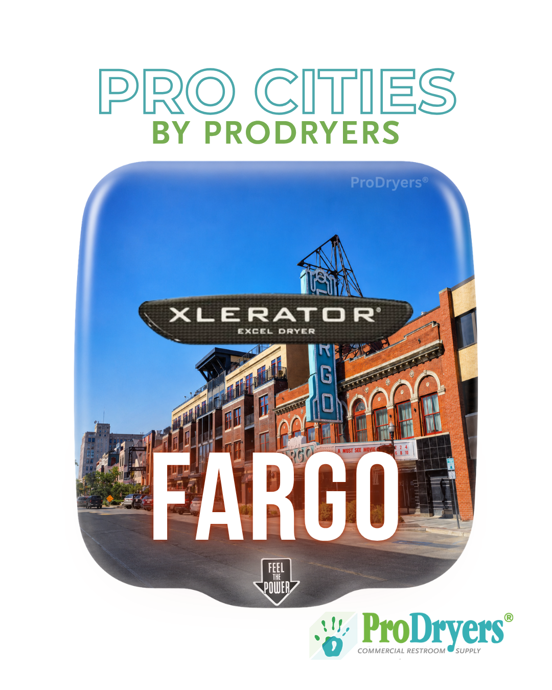 Fargo North Dakota Custom XLERATOR Hand Dryer Design Example Fargo North Dakota Custom XLERATOR Hand Dryer Design Example