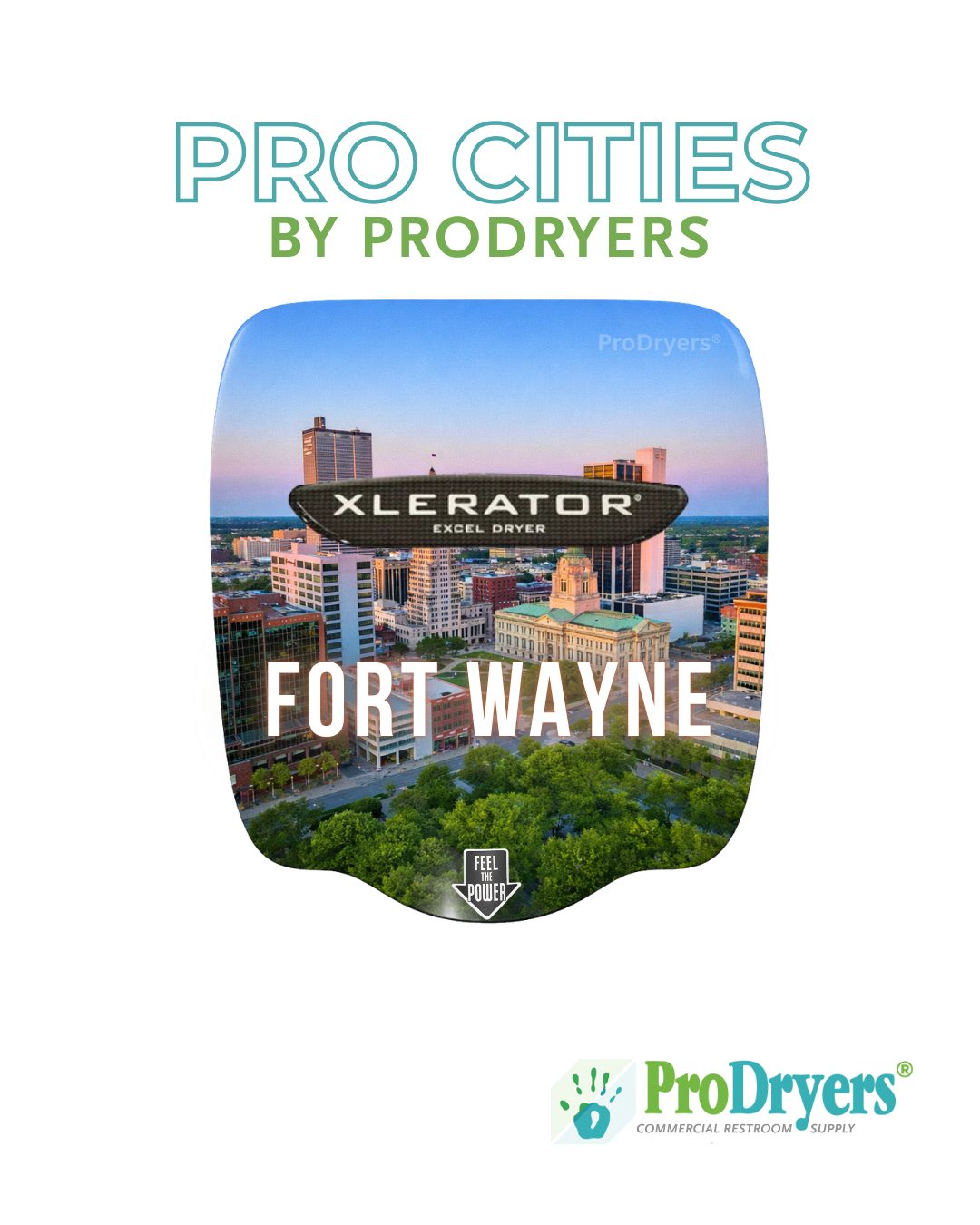 Fort Wayne Indiana Custom XLERATOR Hand Dryer Design Example