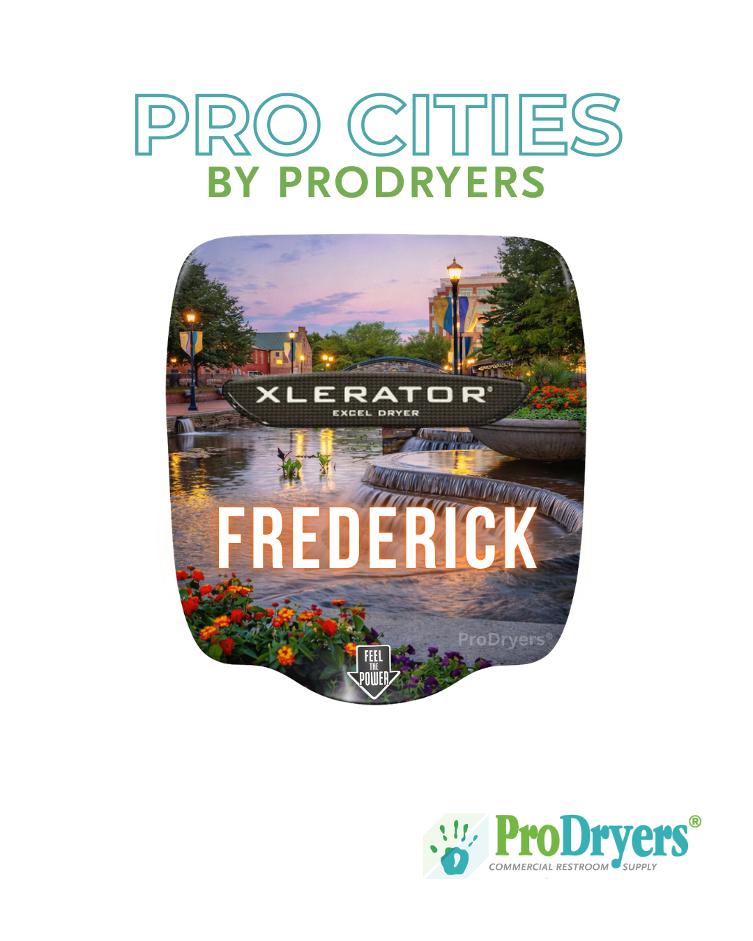 Frederick Maryland XLERATOR Hand Dryer Custom Design Example