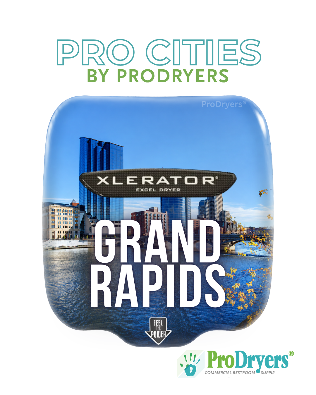 Grand Rapids Michigan Custom XLERATOR Hand Dryer Design Example Grand Rapids Michigan Custom XLERATOR Hand Dryer Design Example