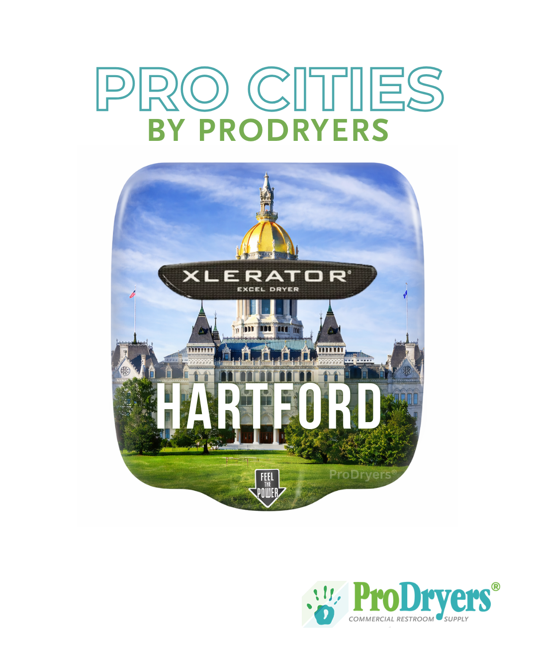 Hartford Connecticut Custom XLERATOR Hand Dryer Design Example