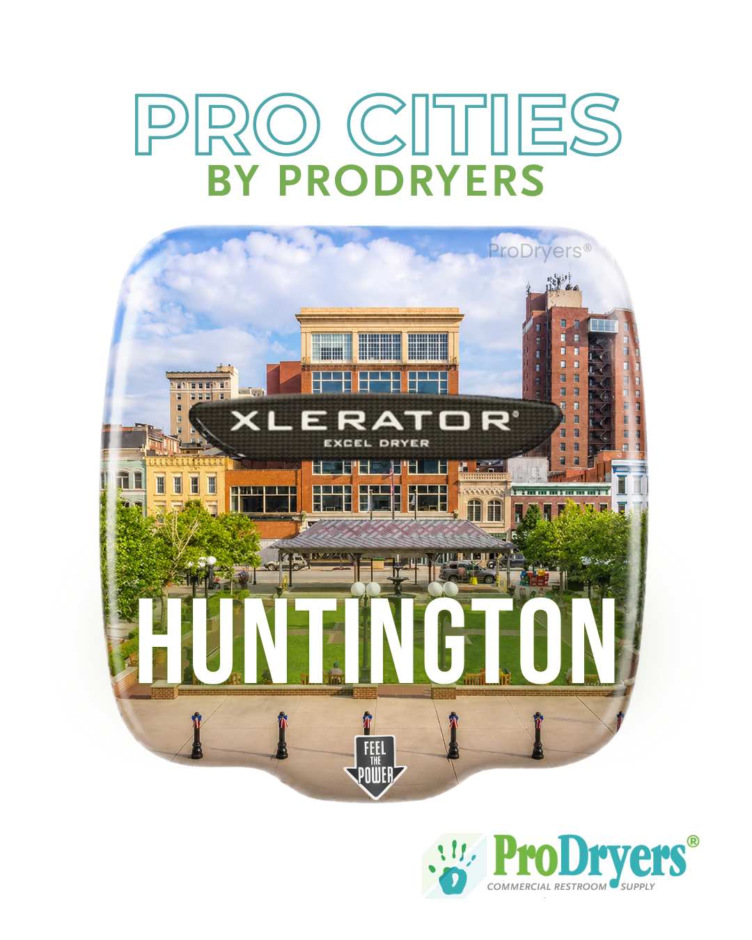 Huntington West Virginia Custom XLERATOR Hand Dryer Design Example
