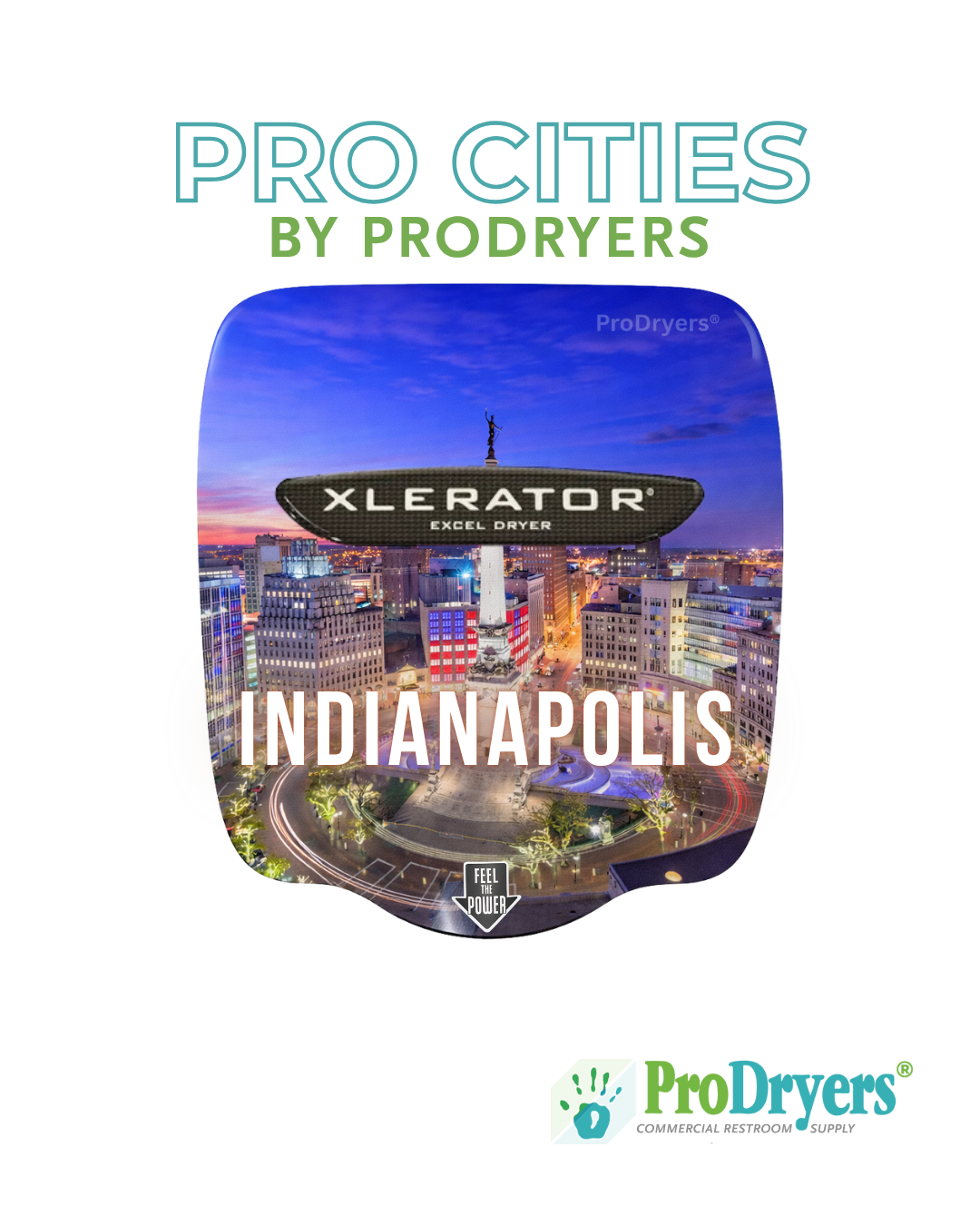 Indianapolis Indiana Custom XLERATOR Hand Dryer Design Example