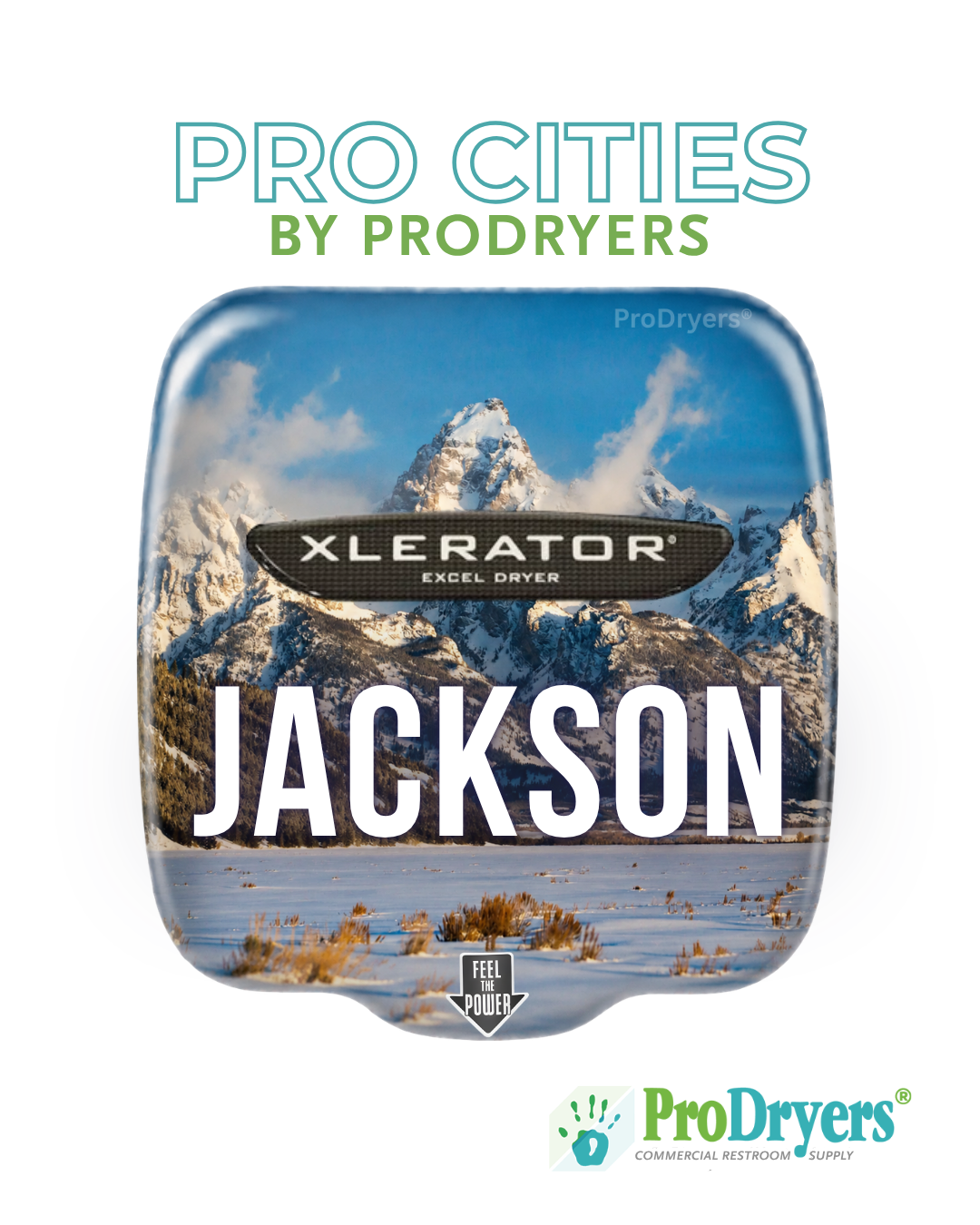 Jackson Wyoming Custom XLERATOR Hand Dryer Design Example Jackson Wyoming Custom XLERATOR Hand Dryer Design Example