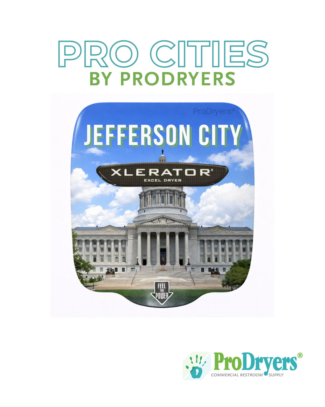 Example of a Jefferson City Missouri Hand Dryer Design for the XLERATOR