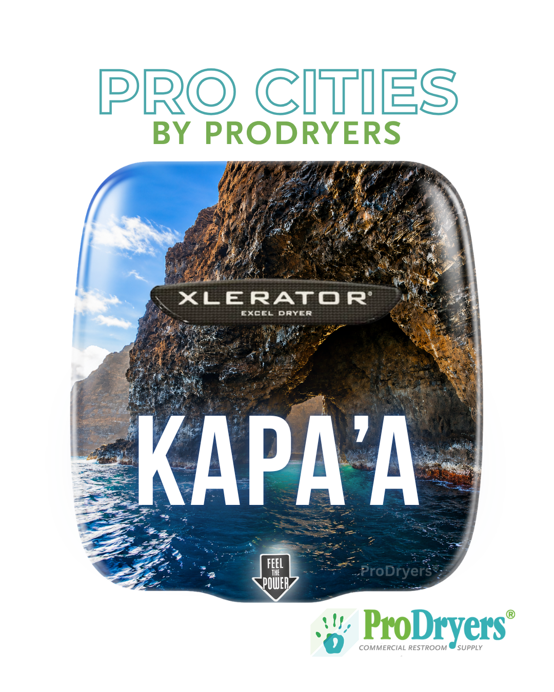 Kapa'a Custom Hand Dryer Design Example Kapa'a Custom Hand Dryer Design Example