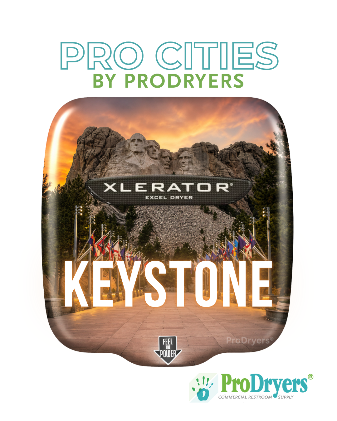 Keystone South Dakota Custom XLERATOR Hand Dryer Design Example