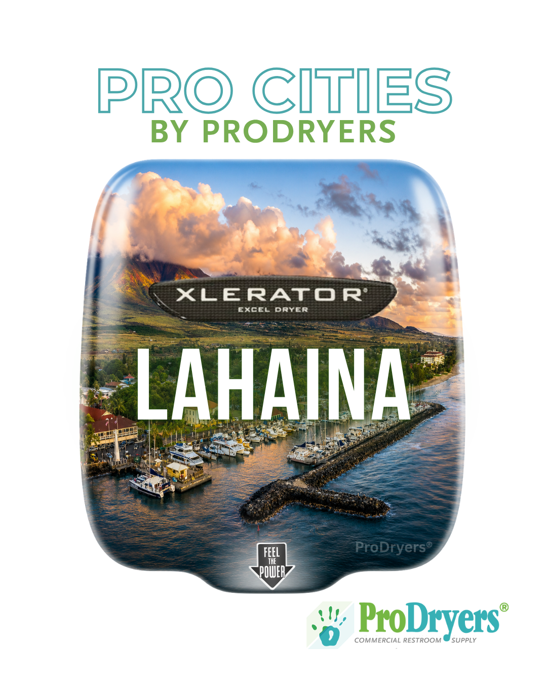 Lahaina Custom Hand Dryer Design Example Lahaina Custom Hand Dryer Design Example