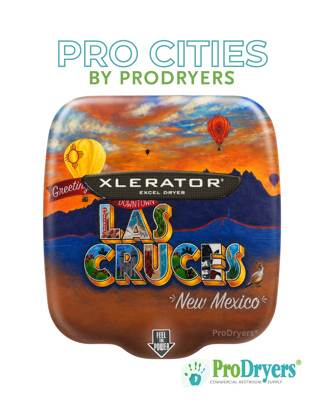 Las Cruces New Mexico Custom XLERATOR Hand Dryer Design Example Las Cruces New Mexico Custom XLERATOR Hand Dryer Design Example