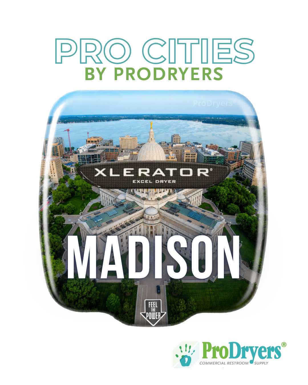 Madison Wisconsin Custom XLERATOR Hand Dryer Design Example