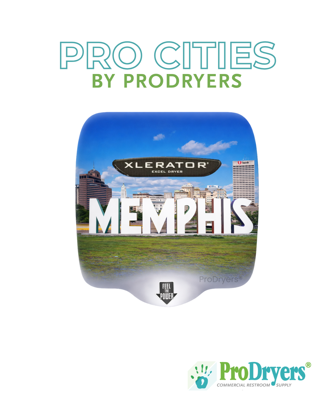 Memphis TN Custom XLERATOR Hand Dryer Design Example Memphis TN Custom XLERATOR Hand Dryer Design Example