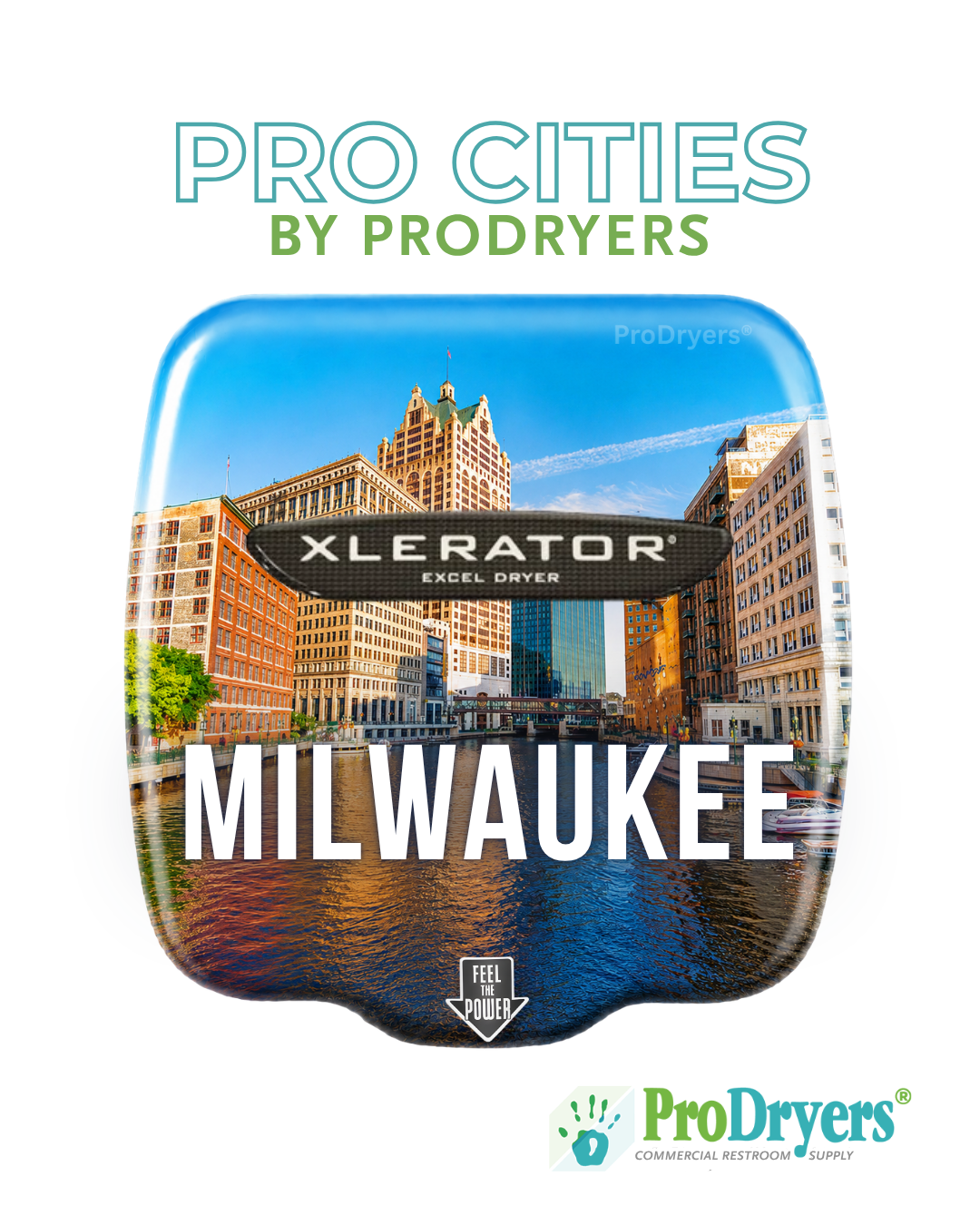 Milwaukee Wisconsin Custom XLERATOR Hand Dryer Design Example