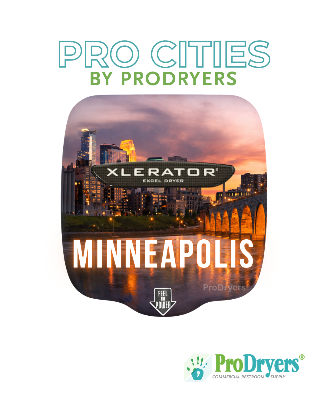 Minneapolis Minnesota Custom XLERATOR Hand Dryer Design Example