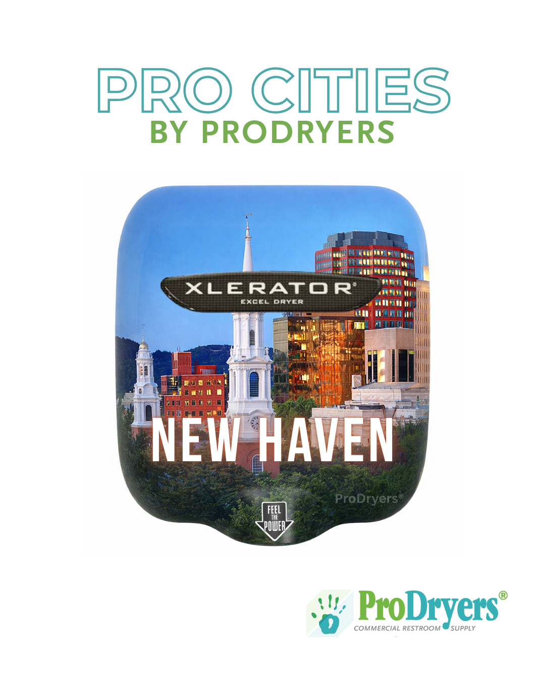New Haven Connecticut Custom XLERATOR Hand Dryer Design Example