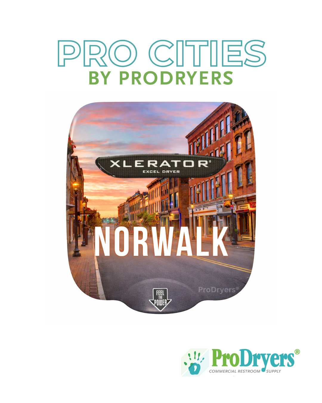 Norwalk Connecticut Custom XLERATOR Hand Dryer Design Example