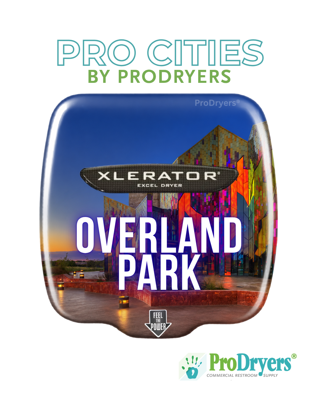 Overland Park Kansas Custom XLERATOR Hand Dryer Design Example