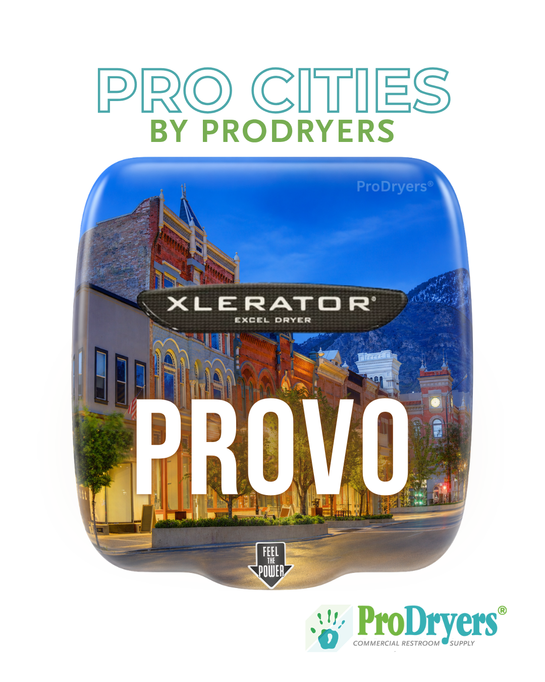 Provo Utah Custom XLERATOR Hand Dryer Design Example Provo Utah Custom XLERATOR Hand Dryer Design Example