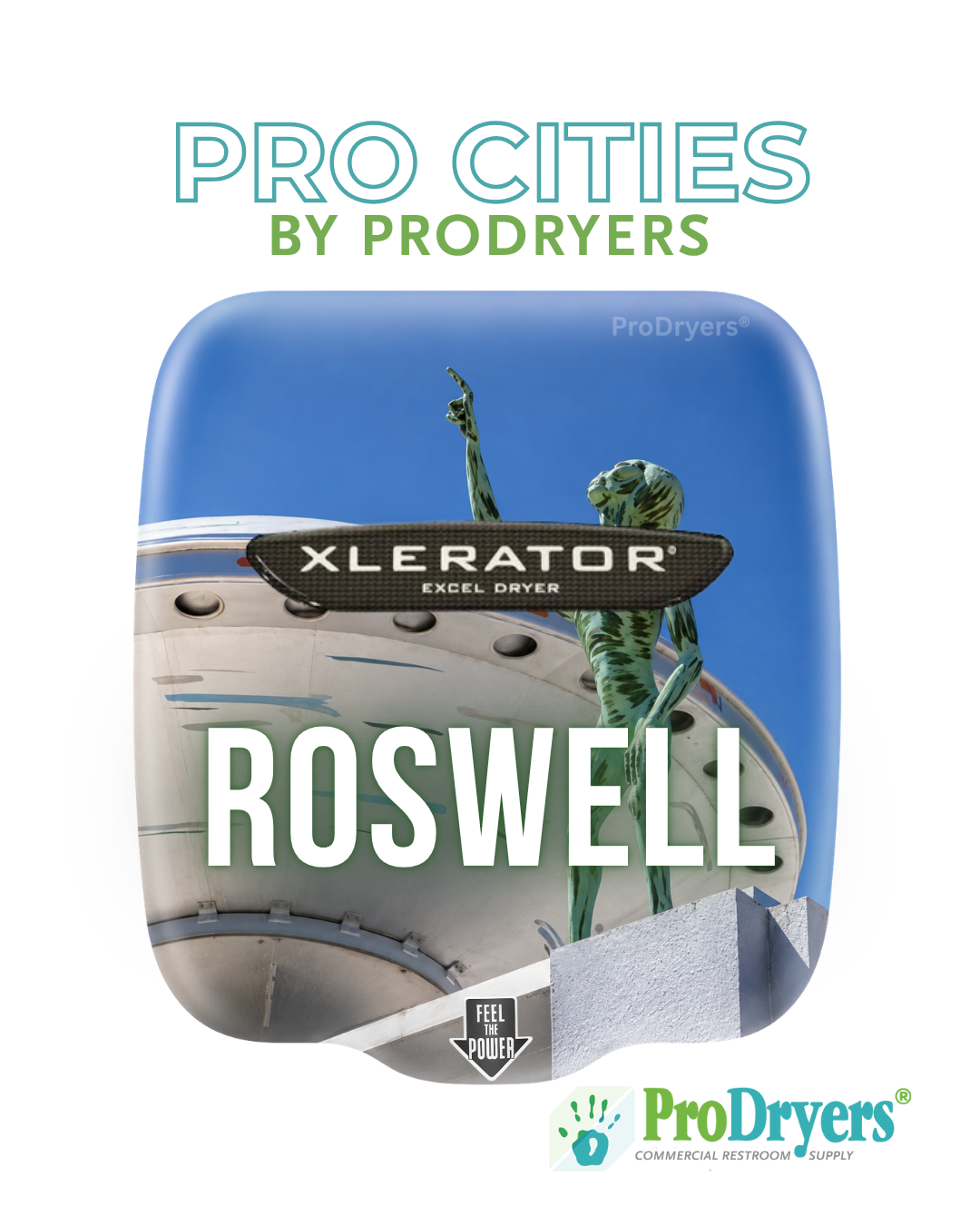 Roswell New Mexico Custom XLERATOR Hand Dryer Design Example Roswell New Mexico Custom XLERATOR Hand Dryer Design Example