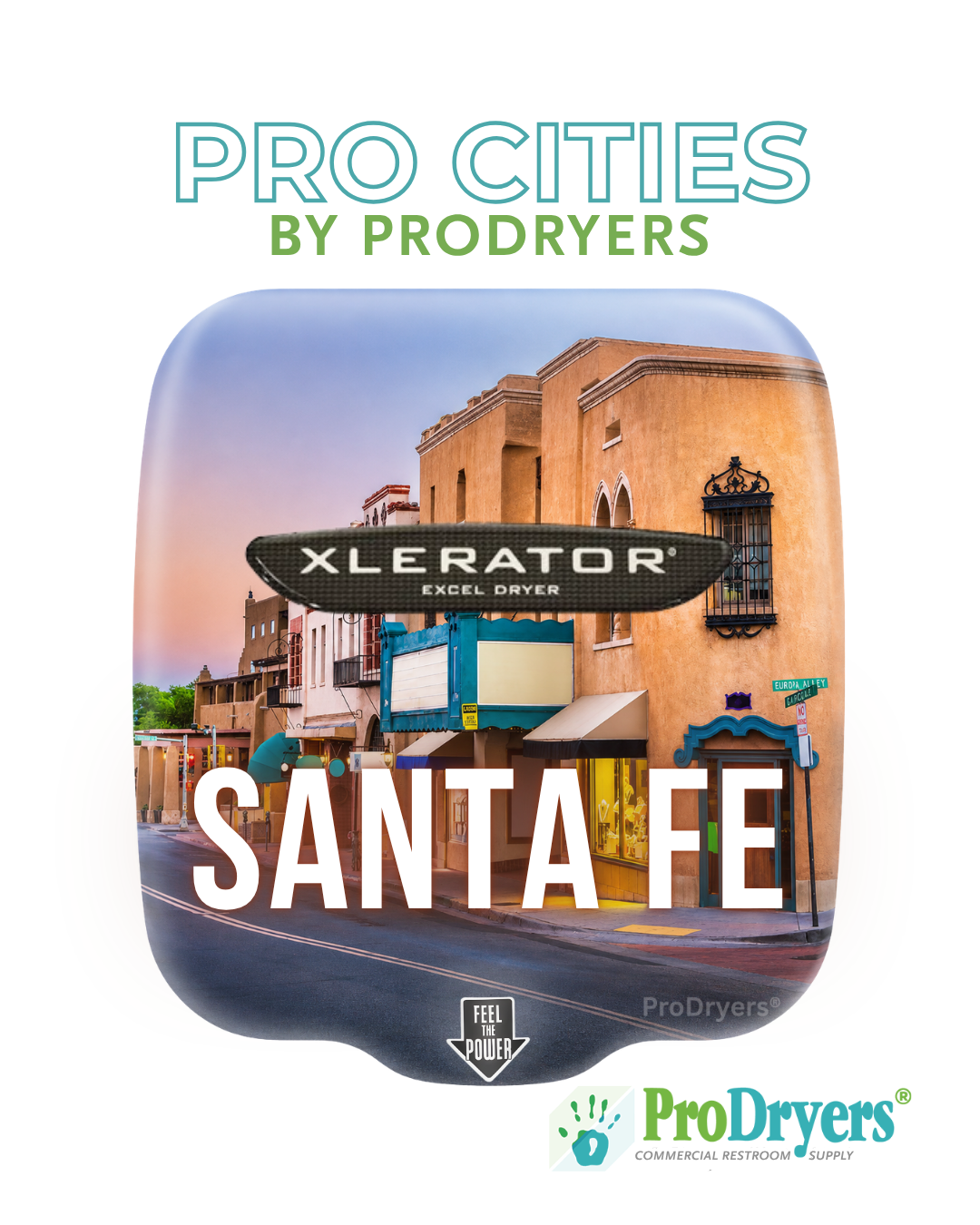 Santa Fe New Mexico Custom XLERATOR Hand Dryer Design Example Santa Fe New Mexico Custom XLERATOR Hand Dryer Design Example