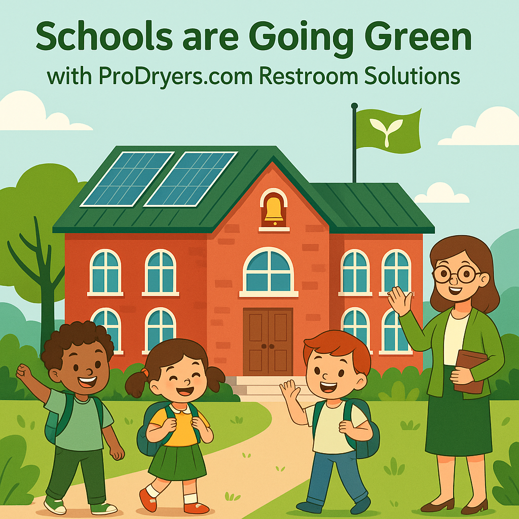 Schools are Going Green with Hand Dryers and Restroom Solutions at ProDryers