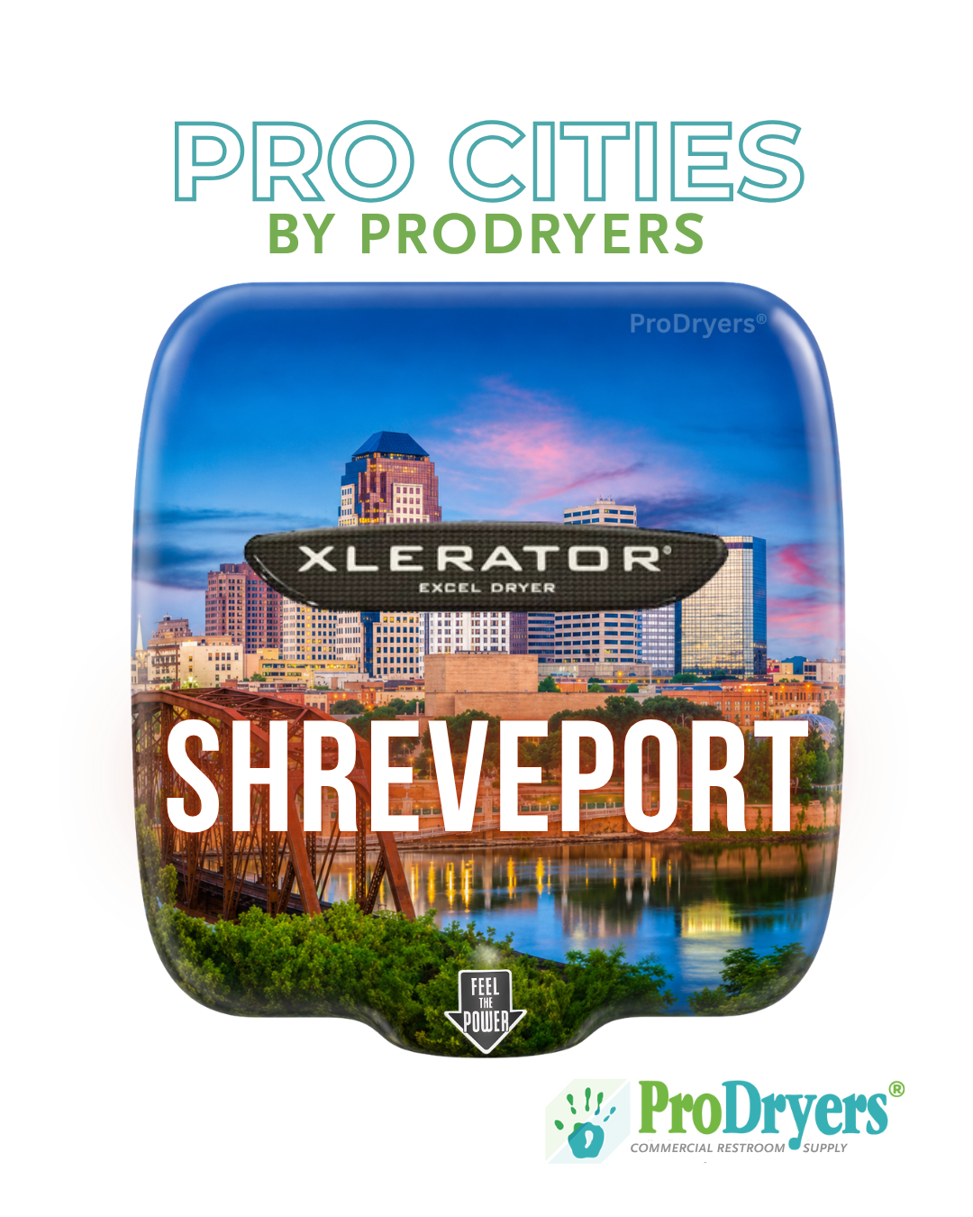 Shreveport Louisiana Custom XLERATOR Hand Dryer Example