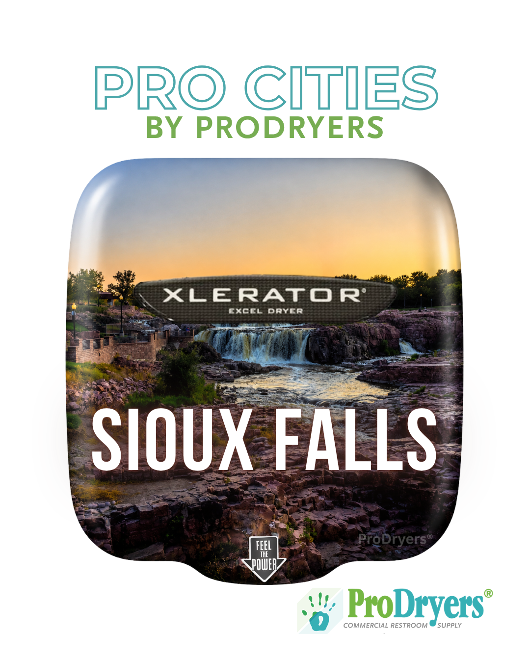 Sioux Falls South Dakota Custom XLERATOR Hand Dryer Design Example