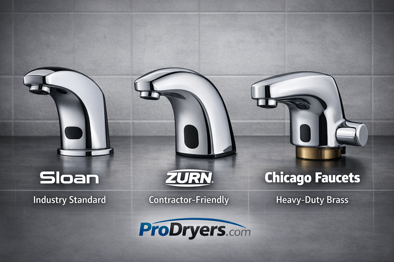 Sloan vs Zurn vs Chicago Faucets