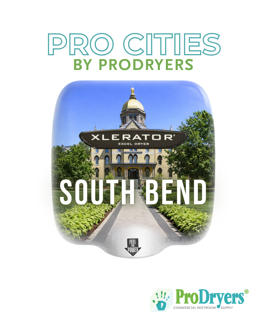 South Bend Indiana Custom XLERATOR Hand Dryer Design Example