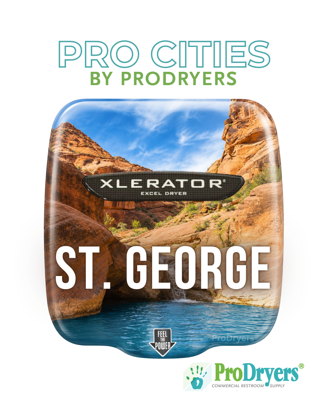 St. George Utah Custom XLERATOR Hand Dryer Design Example St. George Utah Custom XLERATOR Hand Dryer Design Example