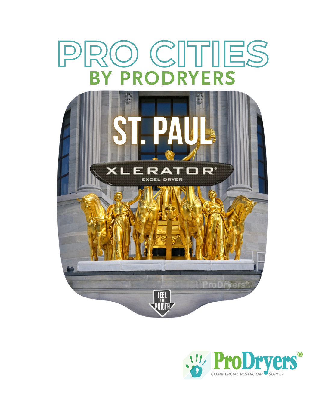 St. Paul Minnesota Custom XLERATOR Hand Dryer Design Example
