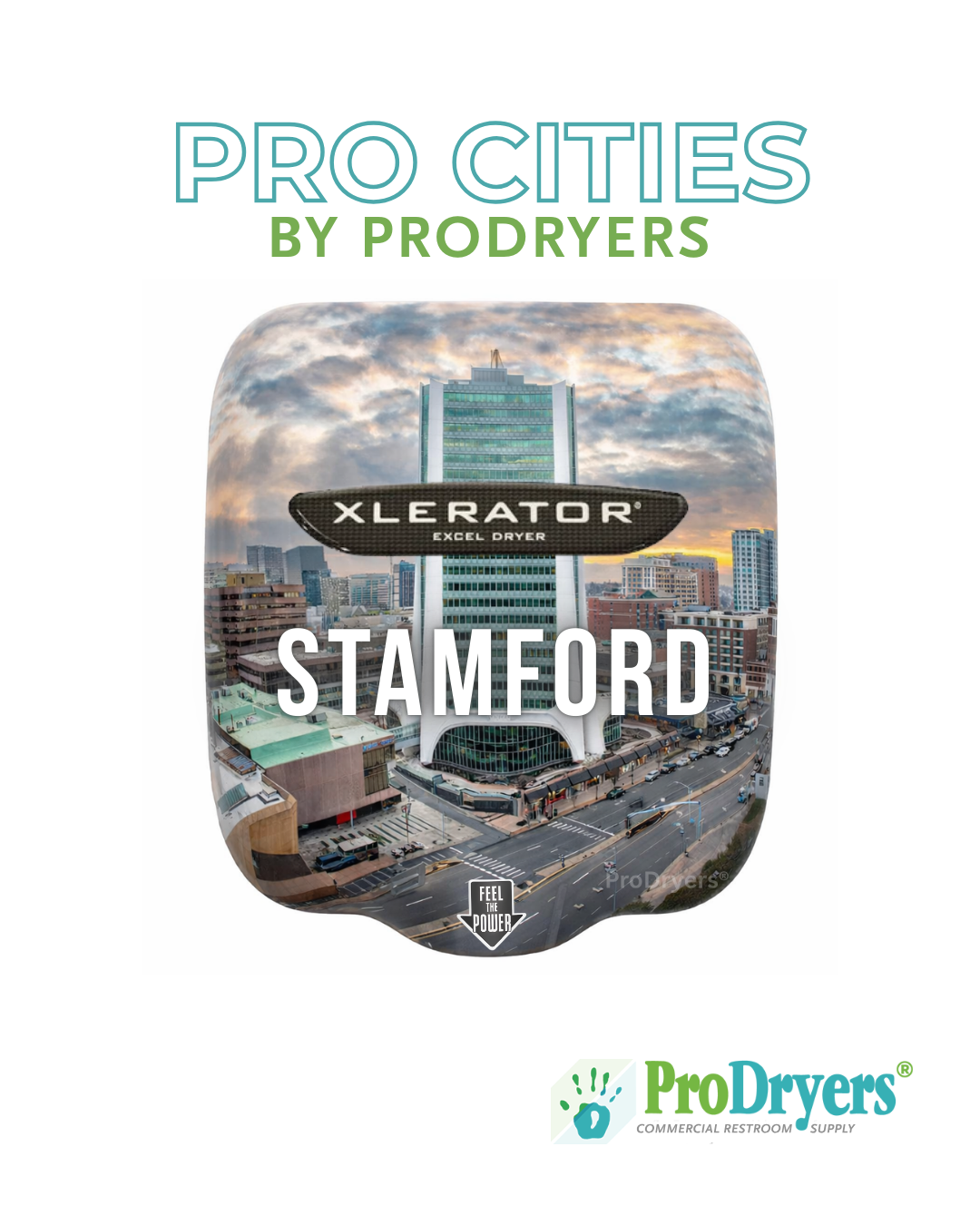 Stamford Connecticut Custom XLERATOR Hand Dryer Design Example